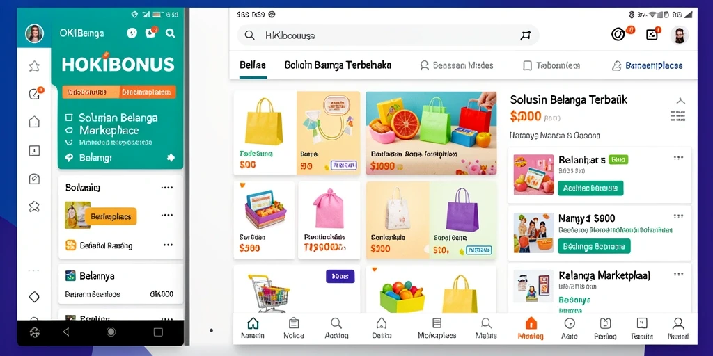 Tampilan antarmuka aplikasi HOKIBONUS yang sederhana dan menarik.