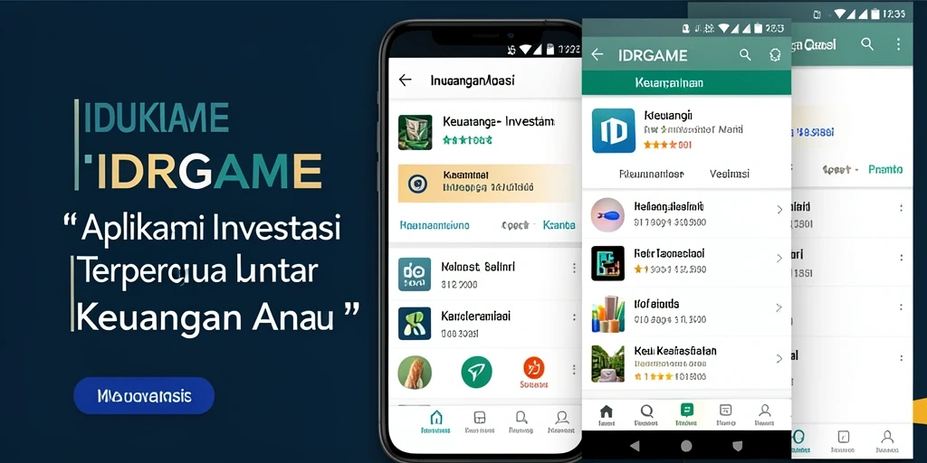 Tampilan antarmuka sederhana dan informatif dari IDRGAME untuk investasi.