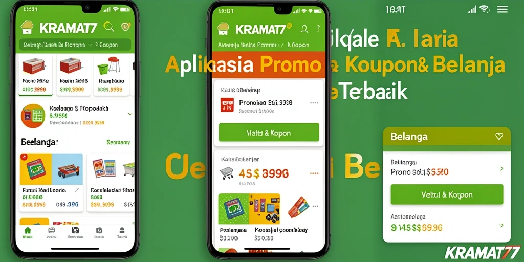 Tampilan antarmuka pengguna aplikasi KRAMAT77 yang menarik dan interaktif.