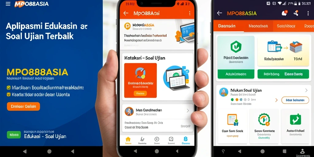 Tampilan antarmuka MPO88ASIA dengan berbagai soal ujian.