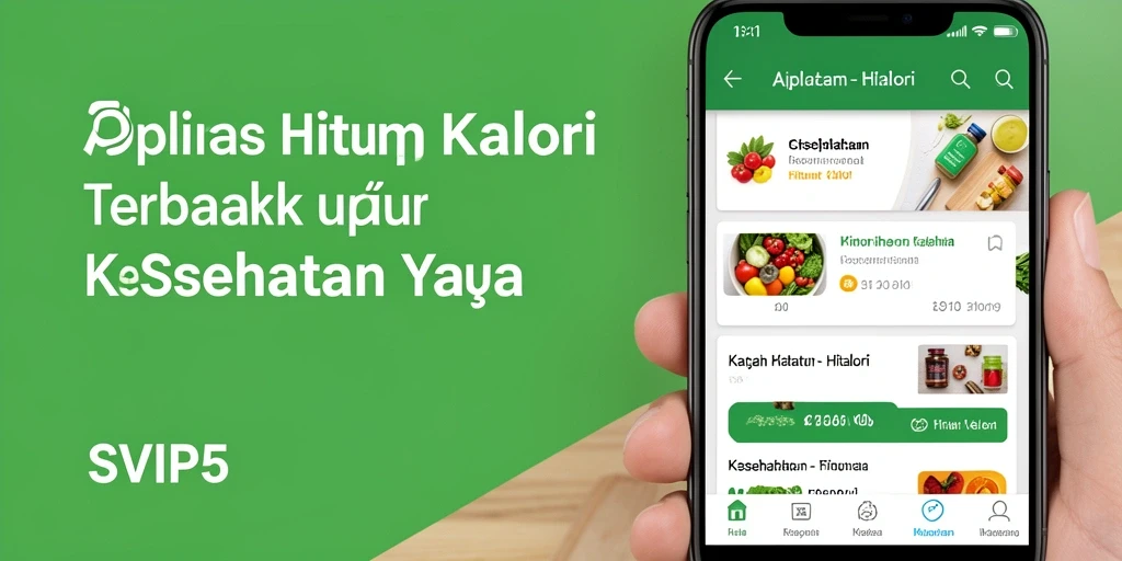 Antarmuka pengguna aplikasi Hitung Kalori SVIP5 yang intuitif dan informatif.