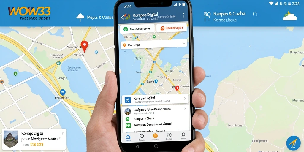 Antarmuka WOW33 yang intuitif dan mudah digunakan untuk navigasi digital.